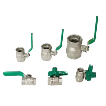 Wholesale Nickel Plated Female Threaded Valves Zinc Alloy Valve Body Water Ball Valve With PVC Coated Steel Handle