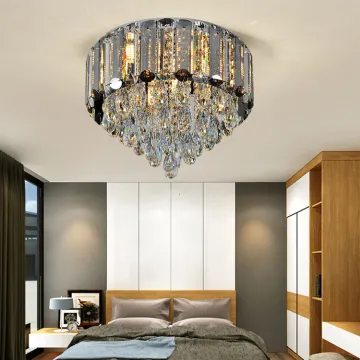 Customizable modern crystal luxury led chandelier lamp