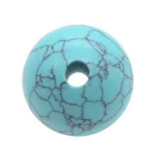 Turquoise 18MM Round Beads Drilled Large Hole 5MM for Making Jewelry