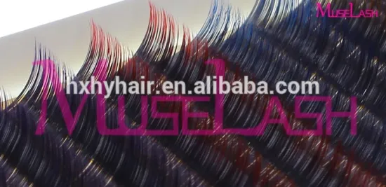 High quality two tone color mink EYELASH EXTENSION individual fake lashes