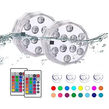 IP68 Waterproof LED Submersible Lights with Remote Control for Pool, Aquarium, and Vase