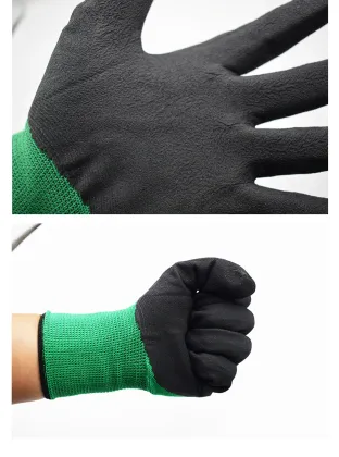 Nylon Rubber Foam Protective Gloves