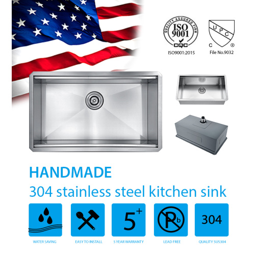 Undermount Sink Undermount Handmade Stainless Steel Kitchen Sink Supplier