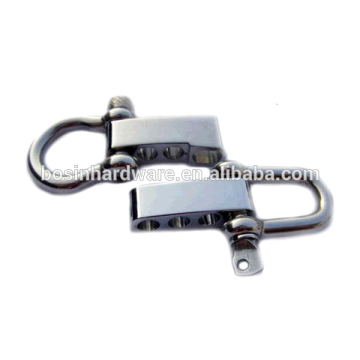 Moda de alta calidad de metal de acero inoxidable Adjustable Shackle Buckle