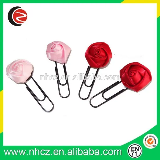 rose shape decorative paper clips