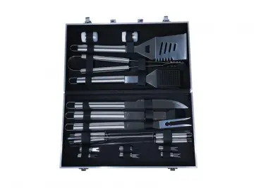 18pcs Stainless Steel Barbecue Utensils