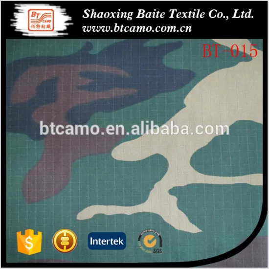 Woodland Printed Fabric Military Camouflage Fabric