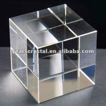crystal blank block cube for custom laser engraving