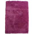 100% Polyester Microfibre Shaggy Rug couleur unie