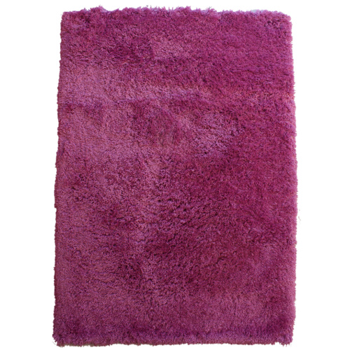 % 100 Polyester Mikrofiber Shaggy Halı Düz ​​Renk