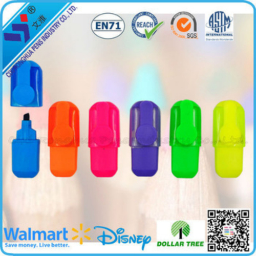 2015 China Hot sell non-toxic highlighter ink refill erasable highlighter with smile