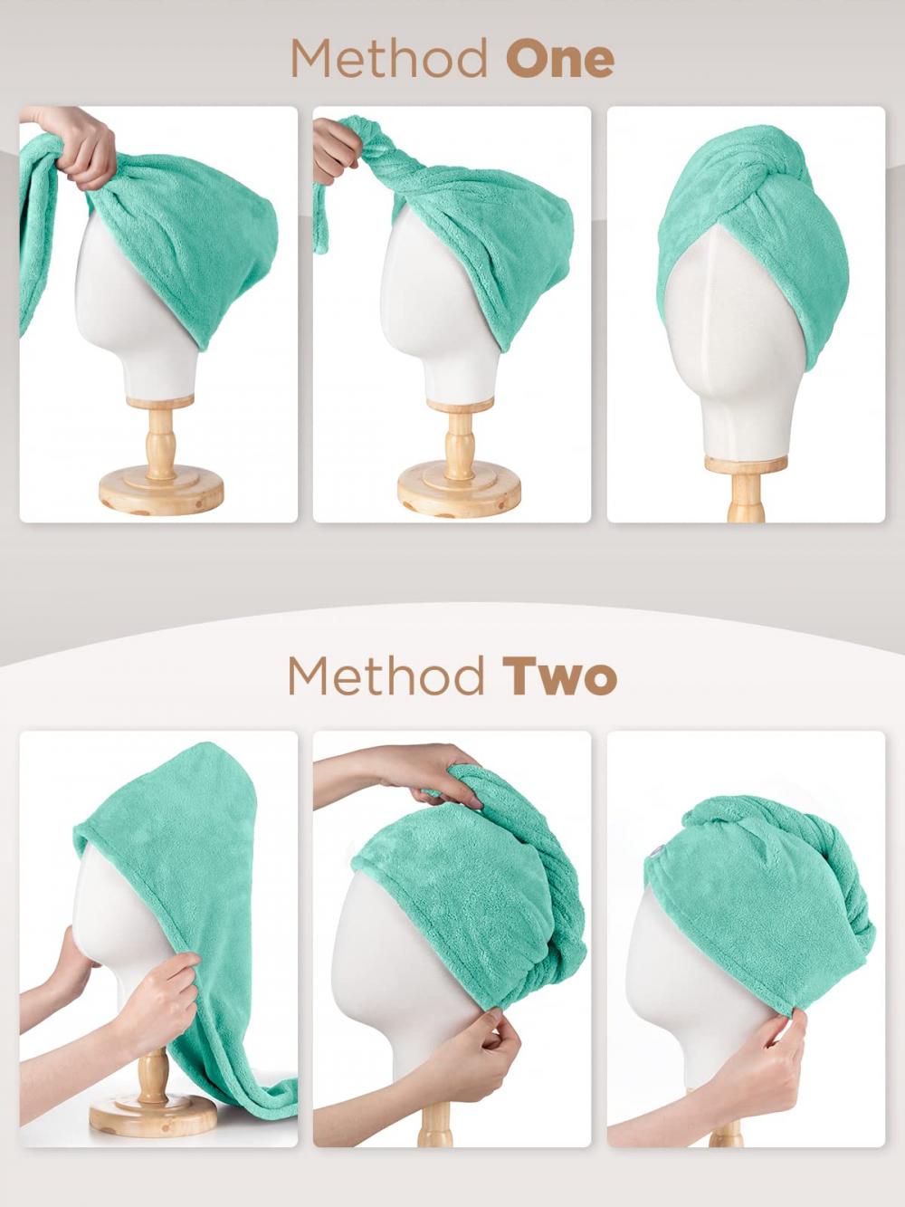 Turbans Microfiber Salon Hair Wrap Towel