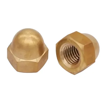 Brass Hexagon Acorn Nut DIN1587 Brass Acorn Hexagon Nuts