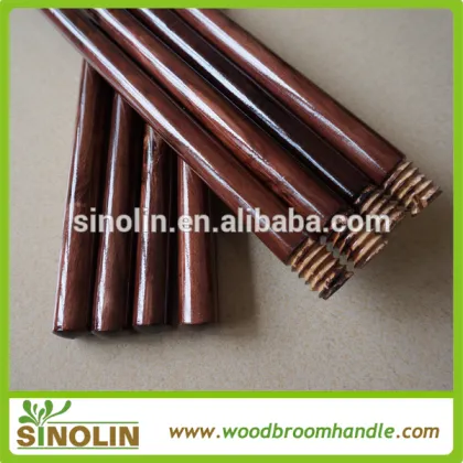 SINOLIN wooden broom stick wooden mop stick wood floor cleaning broom and mop handle
