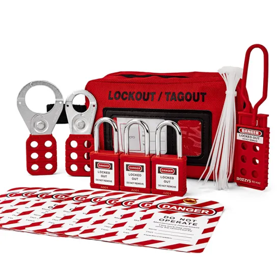 BOZZYS Personal Maintenance LOTO Lockout Tagout Kit for Equipment Shutdown