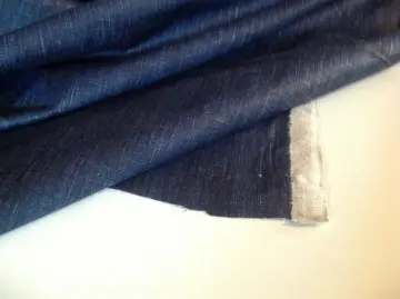 Beautiful Denim Cotton Waxed Rain Coat Jacket Fabric