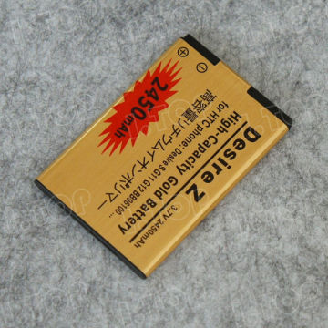High Quality High Capacity Gold Business Battery for HTC Desire Z/S, G11/G12 , made in China