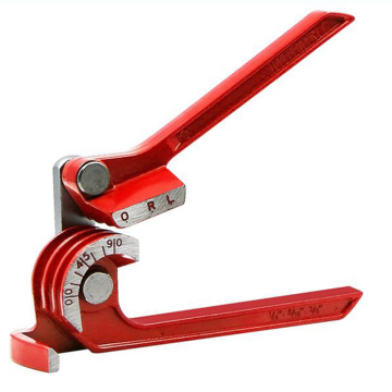 Tube Bender Elbow Tool Multifunctional Machine Tube Bender Labor Saving Pipe Practical Air Conditioner Red Manual Aluminum Alloy
