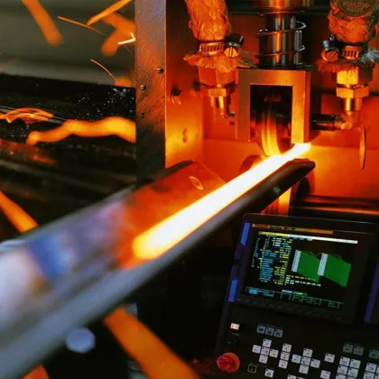Hydraulic Rod Induction Through Heating Furnace