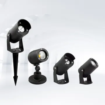LED Garden Spike Spotlight Adjustable Head IP65 Waterproof