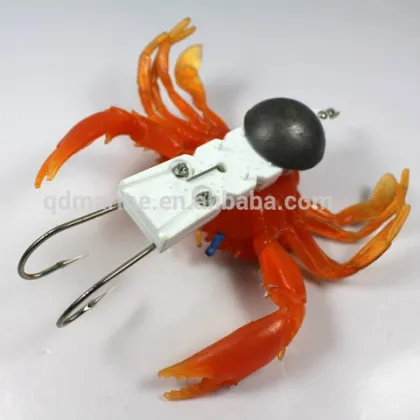 Wholesale Artificial Crab Lure Bait: 3D Simulation Soft Fish Bait for Bass & Trout Fishing Tackle Accessories