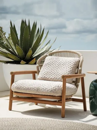 Wooden Outdoor Chair for Balcony Terrace Patio