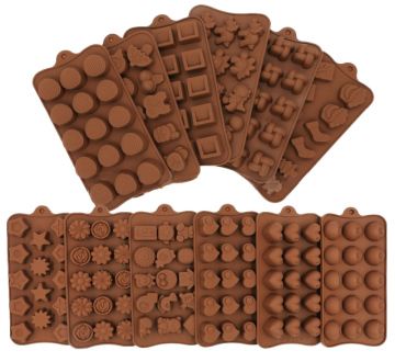 Aangepaste doe -het -zelfhars siliconen snoepje chocoladebrief lade schimmel - niet -stick