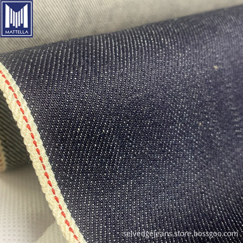 12oz Cotton Vintage Selvedge Denim Jeans Fabric, kualitas tinggi