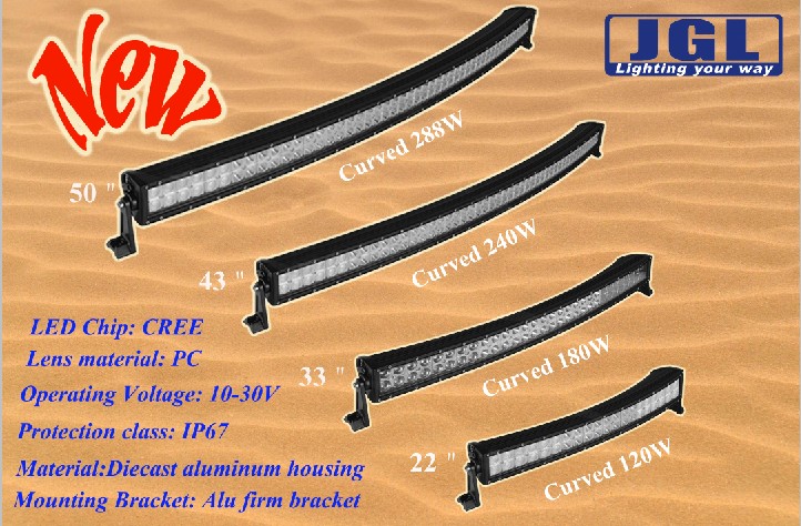 Jgl 240W Curved CREE LED Light Bar