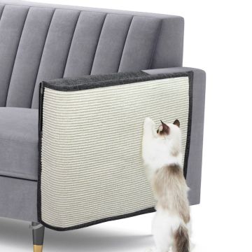 Mat de grattement de griffe de sisal de chat durable - Protecteur pour meubles