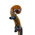 Nice Flamed Carved Rose 4/4 Handmade Violin