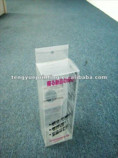 Printing clear PVC box packaging