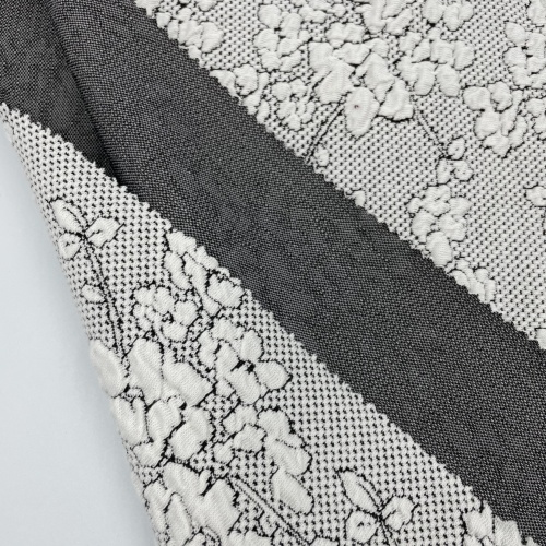 Bomullspolyester spandex blandning jacquard färgad textil