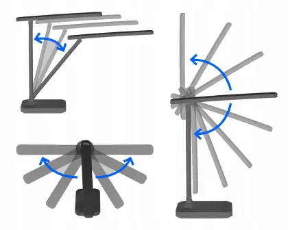 Cheap LED eye protection desk lamp foldable