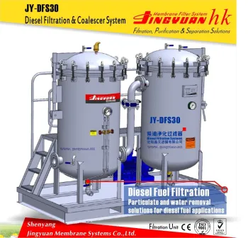 JY-DFS 30 highest precision Diesel Fuel Filtration Systems for oil depot