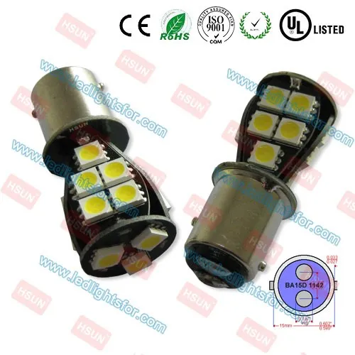 High Quality White SMD5050 12V DC Of BAY15D 1157 Canbus Auto LED