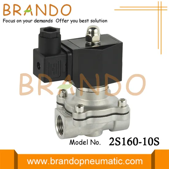 2S160-10 Stainless Steel Solenoid Valve For Water Air Oil