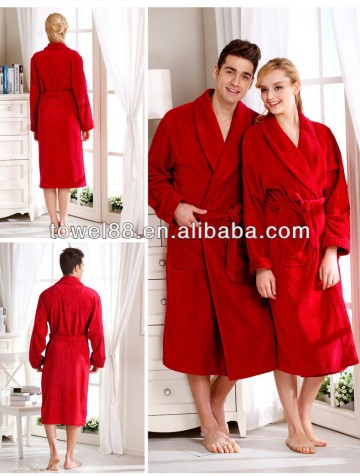 cheap long sleeve cotton bathrobe