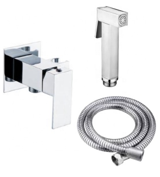 High Quality Brass Bidet Set with Stainless Steel Hose and Shower Accessories