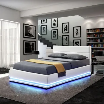 Modern King Size LED Multi-Function Bedroom Furniture