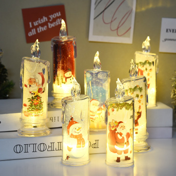 LED Christmas Candle Light Simulation Candle Atmosphere
