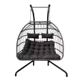 Egg Chair with Stand for Outdoor Relaxation