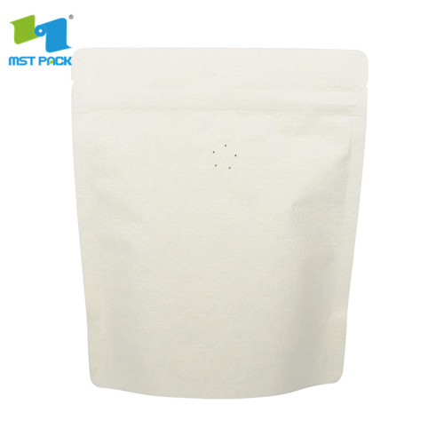 High quality biodegradable kraft paper bag stand up with clear window