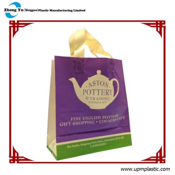 High Quality HDPE Material Soft loop Handle Plastic Shopping Bag
