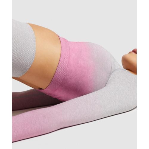 Ombre Seamless Womens 요가 착용 적응