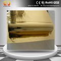 gold metallized thermal PET film for binding wire