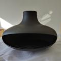 indoor corten ssteel black hanging fireplace fire pit