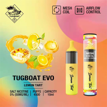 Kit jetable Tugboat Evo 4500 Puffs Vape Device