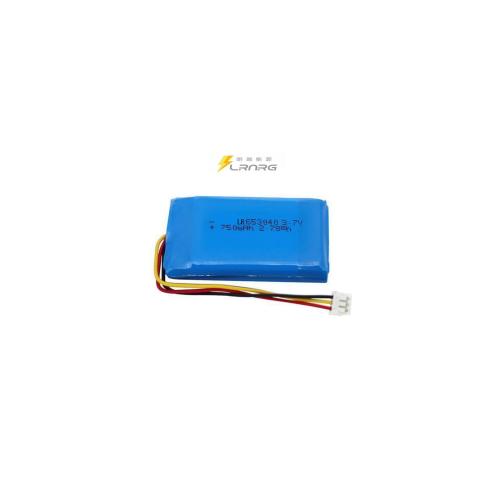 3.7v 750mah 653040 lithium polymer battery