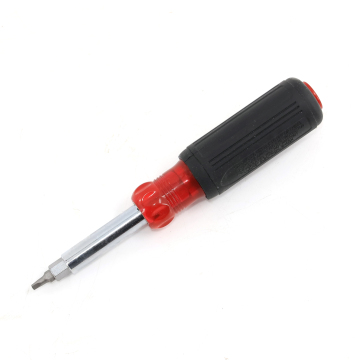 Custom Logo Chrome 12-in-1 CRV Hexagon Tube End Screwdriver with Multi-Bit Tool